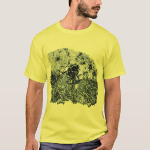 duiker onderwater met Mark V Diving Helmet T-shirt