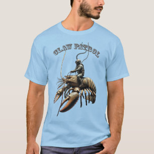 duiker rijdt op een gigantische klauwkreeft URM T-shirt