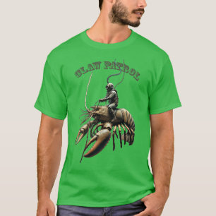 duiker rijdt op een gigantische klauwkreeft URM T-shirt