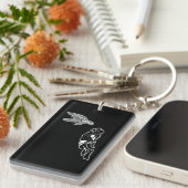 Duiker Zee Schildpad Duiken Onderwater Snorkel Sleutelhanger (Voorkant Rechts)