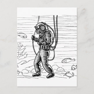 duiker - zeeduikpak briefkaart