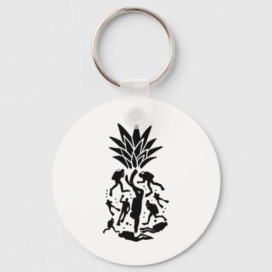 Duikers Ananas Sleutelhanger (Voorkant)
