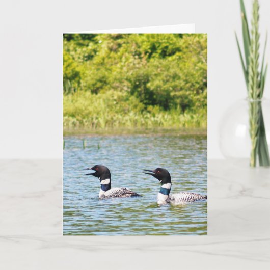 Duikers die anderen roepen kaart (Voorkant)