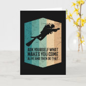 Duikerspreuken Duiker Kleding Duik instructeur Kaart (Gele Bloem)