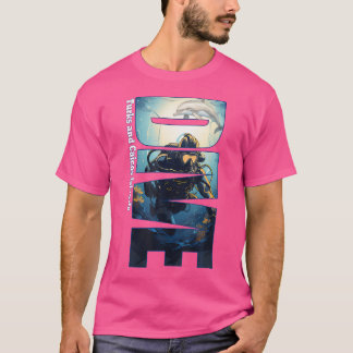 Duikerturks en caicos scuba-duiken t-shirt