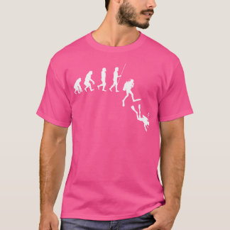 Duikevolutie Evolutie van Man Funny Scuba Dive T-shirt