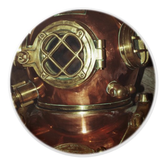  duikhelm keramische knop (Voorkant)