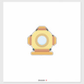 Duikhelm Sticker (Vel)