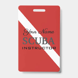 DUIKINSTRUCTEUR TAG VOOR ERVAREN DUIKERS BADGE