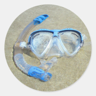 Duikmasker in de Zand Stickers