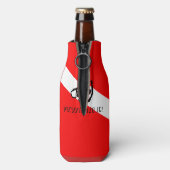 Duikmasker met vlag flesjeskoeler (Fles Achterkant)