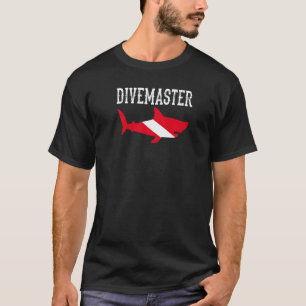 Duikmeester Duik Instructeur Duikvlag Haai T-shirt
