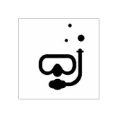 duikpictogramstempel 	rubberstempel (Afrduk)