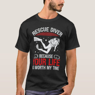 Duikreddingsduikinstructeur Humor Reddingsduiker T-shirt