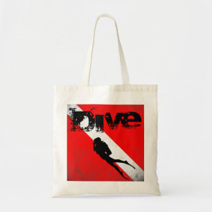 Duiksport, Amerikaanse duiker naar beneden vlag SC Tote Bag