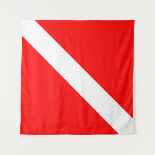 Duiksport, Amerikaanse duiker naar beneden vlag SC Wandkleed