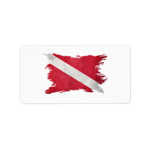 duikvlag, duikvlag, duikvlag, duikvlag etiket