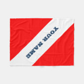 Duikvlag () fleece deken (Voorkant (Horizontaal))