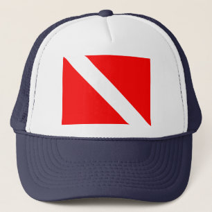 Duikvlag Scuba Duiker Duiker Neer Trucker Pet