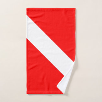 Duikvlag Scuba-duiker Duiker omlaag Handdoek