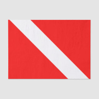 Duikvlag Scuba-duiker Duiker omlaag Tissuepapier
