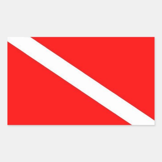 Duikvlag Sticker (Voorkant)