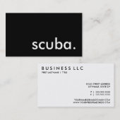 duikvlucht. visitekaartje (Voorkant / Achterkant)