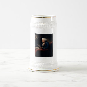 Duim portret, Benjamin Franklin Founding Father Bierpul