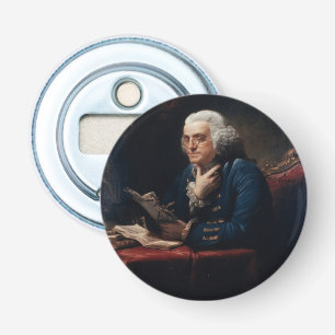 Duim portret, Benjamin Franklin Founding Father Button Flesopener
