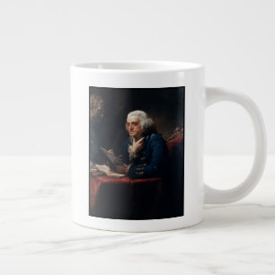 Duim Portret, Benjamin Franklin Founding Father Extra Grote Beker