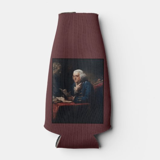 Duim portret, Benjamin Franklin Founding Father Flesjeskoeler (Voorkant)