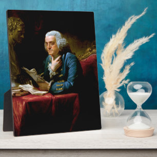 Duim portret, Benjamin Franklin Founding Father Fotoplaat