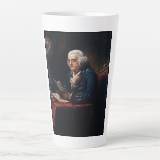 Duim portret, Benjamin Franklin Founding Father Latte Mok (Voorkant)