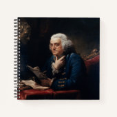 Duim portret, Benjamin Franklin Founding Father Notitieboek (Voorkant)