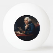 Duim portret, Benjamin Franklin Founding Father Pingpongballen (Voorkant)