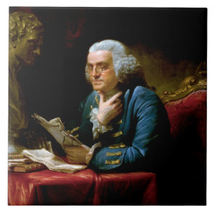 Duim Portret, Benjamin Franklin Oudstervader Tegeltje