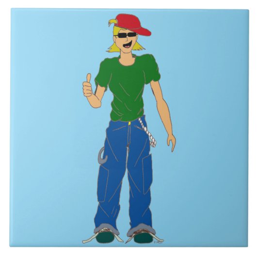 duimbreed tegeltje (Voorkant)