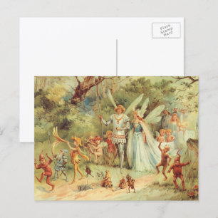 Duimelijntje en Prins Huwelijk, Oude Sprookjes Briefkaart