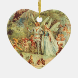 Duimelijntje en Prins Huwelijk, Oude Sprookjes Keramisch Ornament