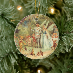 Duimelijntje en Prins Huwelijk, Oude Sprookjes Keramisch Ornament