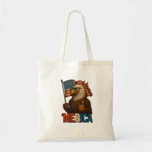 Duimen omhoog Amerika Eagle Grappig en Patriottisc Tote Bag