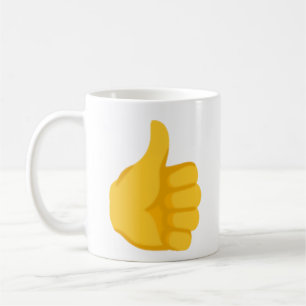 Duimen omhoog Emoji Koffiemok
