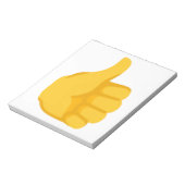 Duimen omhoog emoji, notitieblok (Gedraaid)