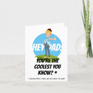 Duimen omhoog voor papa! Vaderdag Feestdagen Kaart