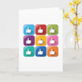 Duimen omhoog Wenskaarten Kaart (Gele Bloem)