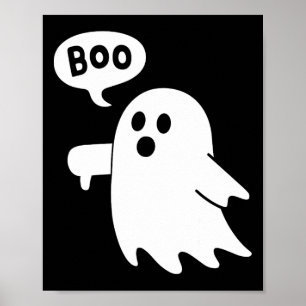 Duimen omlaag Ghost Schreeuwende Boo Afkeuring Gho Poster