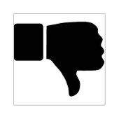 Duimen omlaag rubberstempel (Afrduk)