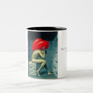 duimnagel1, zou het hart van een vrouw zo Verborge Tweekleurige Koffiemok