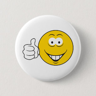 Duimt het gezicht omhoog ronde button 5,7 cm