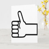 Duimt omhoog kaart (Gele Bloem)